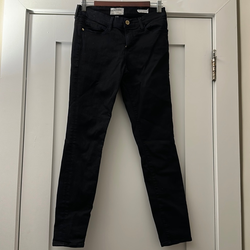 Frame le skinny de jeanne in black